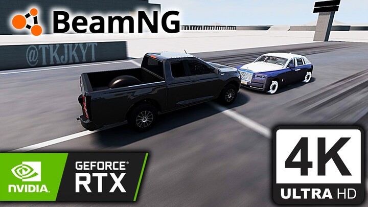 BeamNG | น้อง All New ปะทะ Rolls-Royce | RTX ON กราฟฟิกสูงสุด |HDR|🔥 (2023)【PC】#beamngdrive #rtx308