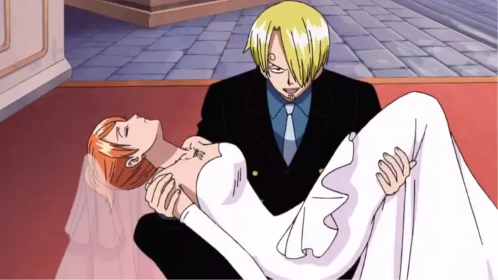 Sanji saves Nami from getting marriage with others