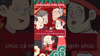 Chúc mừng năm mới 2024, xuân Giáp Thìn 2024 #shorts  #trithucplus #trithuc