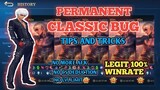 Classic Bug Permanent | Unlimited Legit 100% Winrate Mobile Legends
