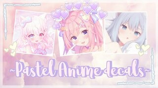 Pastel Anime Icon decals/decal Ids | For your Royale high journal (,,๏ ⋏ ๏,,)