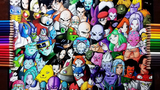 All 80 Fighters Of The Tournament Of Power - Anime Drawing