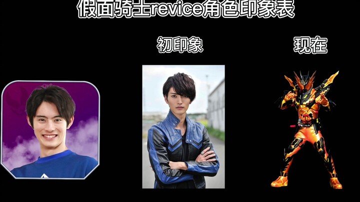 [Kamen Rider Revice] Full character impression list
