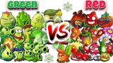 PVZ2 Team Red vs Team Green | Which Plants Team will win | MK Kids