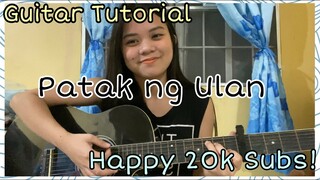 Guitar Tutorial ( Patak ng Ulan ) + Happy 20k Subs🧡