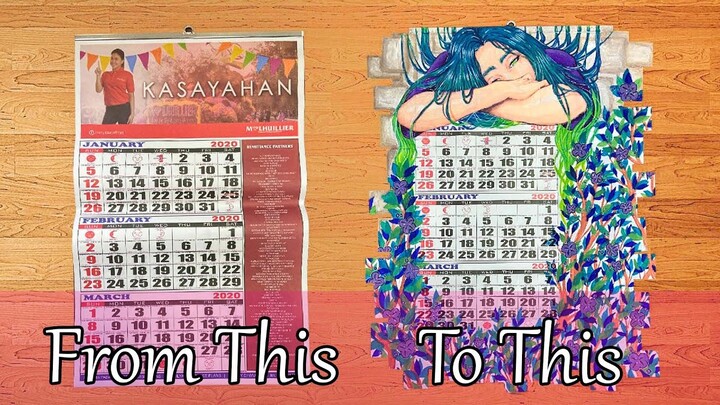 Painting on a Calendar | From This To This
