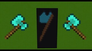 How to make a Diamond Axe banner in Minecraft!