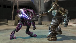 Halo Reach Elites VS. Halo 3 Brutes with Halo Reach Armors