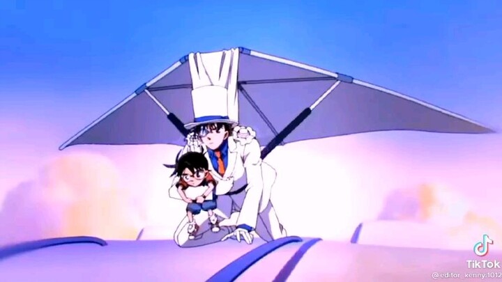 mặc dù conan(Shinichi) muốn bắt kid nhưng 2 người này mà phối hợp là hok ai bằng😅😅