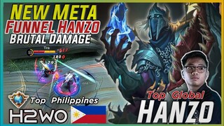 New Meta Funnel Hanzo, Brutal Damage | Top Global Player H2wo