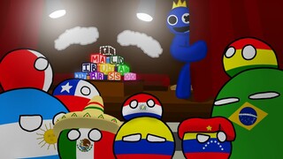 Countryballs JUEGAN a Rainbow Friends (Roblox)