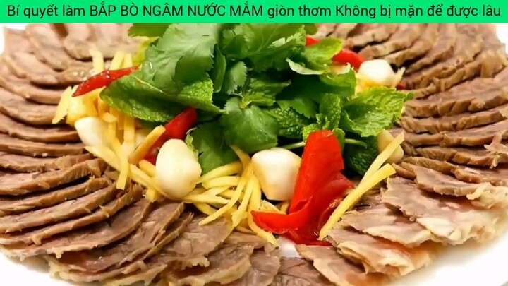 cách làm bắp bò ngâm nước