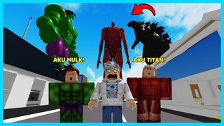 MIPAN & ZUZUZU | Ketika Titan Melawan Hulk Dan Godzilla! Di Brookhaven - Roblox