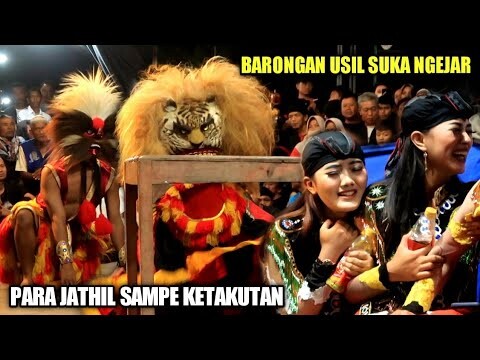PUTRI KETAKUTAN LIHAT PONGGE DUEL DENGAN BARONGAN REOG SERAM