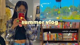 summer vlog ☀️ manila, manga shopping, h&m, etc.