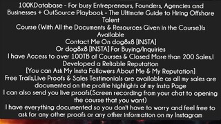 100KDatabase - For busy Entrepreneurs, Founders, Agencies and Businesses  Course Download