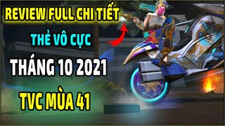 Review Full Chi Tiết Thẻ Vô Cực Tháng 10 2021 Thẻ Vô Cực Tiếp Theo TVC Mùa 41 TVC Mùa Sau |Free Fire