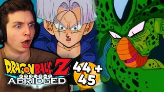 CELL'S DESTRUCTION!! | DBZ: Abridged REACTION Episode 44 + 45