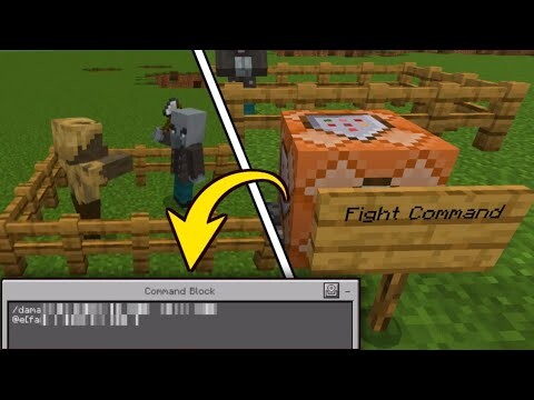 Minecraft Mobs Friendly Fire Command Blocks Trick