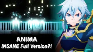[FULL] Sword Art Online: Alicization - War of Underworld Season 2 OP - "ANIMA" - ReoNa (Piano)