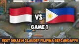 REKT DIKASIH CLAUDE? PHILIPPINES BERCANDA? INDONESIA VS PHILIPPINES GAME 1 SEA GAMES MOBILE LEGENDS