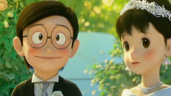Nobita membiarkan neneknya melihat bahwa dia menikah tanpa penyesalan dan mengucapkan selamat tingga