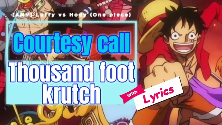 Thousand foot krutch [AMV] - Luffy vs Hody (One piece).#1