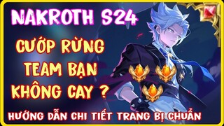 Nakroth mùa 24 | Hướng dẫn Lên đồ - Cách combo - Bảng Ngọc Nakroth chuẩn và mạnh nhất AOV là đây!