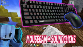 Minecraft MOUSECAM + SOUNDCLICKS Bedwars (Solo)