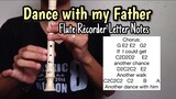 DANCE WITH MY FATHER - Luther Vandross Flute Recorder Easy Letter Notes / Flute Chords