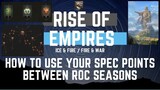 How to Use Your Spec Points Between RoC Seasons - Rise Of Empires Ice & Fire
