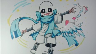 How To Draw SANS CUTE Cách Vẽ Sans Siêu Dễ Thương