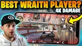 Reacting to the BEST Wraith Player - Apex Legends Mobile (4K DAMAGE BADGE)