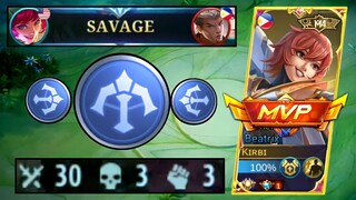 SAVAGE!!! TOP 1 BEATRIX 30 KILLS IN MYTHICAL GLORY