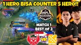 BTR INDONESIA VS BREN PHILIPINE MATCH 1!! 1 HERO COUNTER 5 HERO!! GOKIL DRAFT PICKNYA!!!