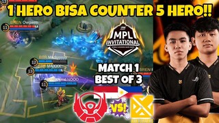 BTR INDONESIA VS BREN PHILIPINE MATCH 1!! 1 HERO COUNTER 5 HERO!! GOKIL DRAFT PICKNYA!!!