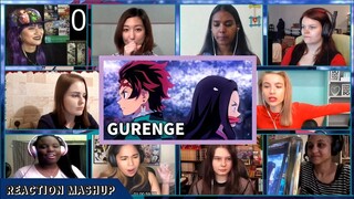 Girls Reaction! Demon Slayer OP 1 "LiSA - Gurenge" Reaction Mashup