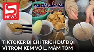 TikToker "đu trend" bất chấp câu view khi trộn kem với mắm tôm để ăn bún đậu