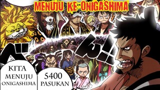 REVIEW OP 975!! Keren, 5400 PASUKAN Siap Menuju Onigashima Dan Trio Bar-bar siap beraksi