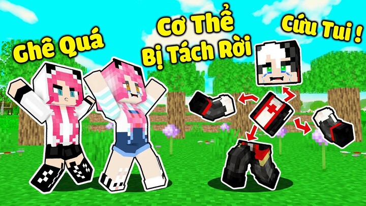 REDHOOD THỬ THÁCH 24 GIỜ SINH TỒN KHÔNG CÓ TAY CHÂN TRONG MINECRAFT*MỀU TROLL  REDHOOD BỊ MẤT CƠ THỂ