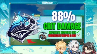 Neuvillette & Wriothesley's Weapons are INSANE!! 88% Crit Damage 😱- Genshin Impact