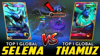 PH TOP PLAYER ENCOUNTER!! RANK 1 GLOBAL SELENA vs. RANK 1 GLOBAL THAMUZ ~ MOBILE LEGENDS