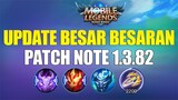 ARGUS BUFF, BANE REWORK, NEW ROAMING ITEM, NEW HERO DYRROTH - PATCH NOTE 1.3.82 MOBILE LEGENDS