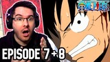 LUFFY VS BUGGY!! | One Piece Episode 7 & 8 REACTION | Anime Reaction