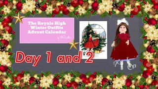 Royale High Winter Outfit Advent Calendar Day 1 and 2! | ROBLOX Royale High