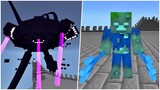 Wither Storm V3 vs. Ultra Drowned in Minecraft PE | Epic Battle | MCPE/MCBE Addon