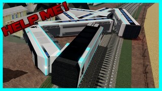I CRASHED A TRAIN!!!.....Rails Unlimited First Impression (Roblox)