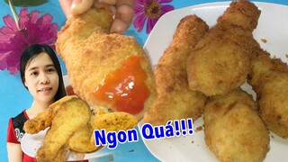 Gà Rán- Cách làm GÀ RÁN KFC VỊ SỮA TƯƠI Giòn Rụm Thơm Ngon theo cách mới- ALO TRÀ VINH