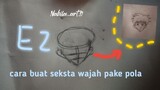 cara gambar sekesta wajah untuk pemula