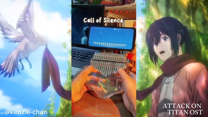 ✧Kalimba Cover✧ Attack on Titan [GoodBye Eren] 🕊 Call of Silence X YouSeeBigGirl OST